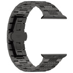 Curea Apple Watch 38 / 40 / 41  Techsuit W052, oțel inoxidabil, negru – imagine 4