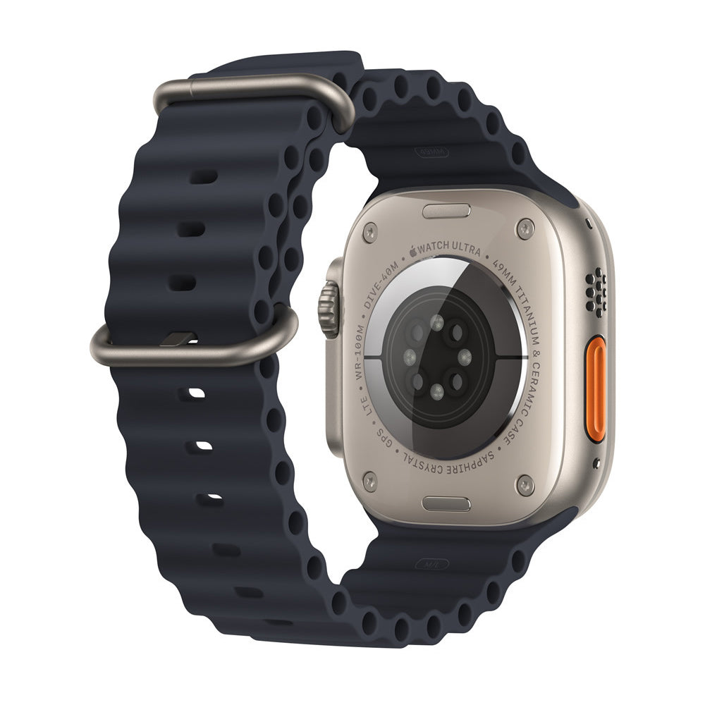 Curea Apple Watch 42 / 44 / 45  Techsuit W038, silicon, verde militar – imagine 2