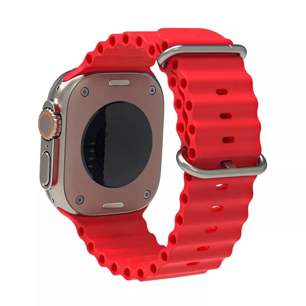 Curea Apple Watch 38 / 40 / 41 / 42 mm Techsuit W038, silicon, roșu – imagine 2