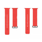 Curea Apple Watch 38 / 40 / 41 / 42 mm Techsuit W038, silicon, roșu – imagine 3