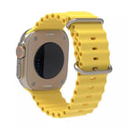 Curea Apple Watch 38 / 40 / 41 / 42 mm Techsuit W038, silicon, galben – imagine 2