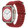 Curea Apple Watch 38 / 40 / 41  Techsuit W038, silicon, roșu vișiniu – imagine 1