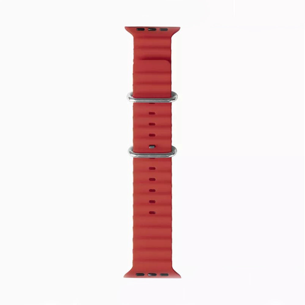 Curea Apple Watch 38 / 40 / 41  Techsuit W038, silicon, roșu vișiniu – imagine 3