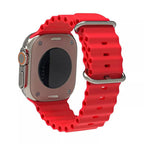 Curea Apple Watch 38 / 40 / 41  Techsuit W038, silicon, roșu vișiniu – imagine 2