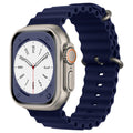 Curea Apple Watch 38 / 40  Techsuit W038, silicon, albastru închis – imagine 1