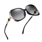 Ochelari de soare oversized polarizați femei, UV400 – Techsuit 1722 – Negru / gri – imagine 13