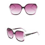 Ochelari de soare oversized polarizați femei, UV – Techsuit 5599 – Mov – imagine 1