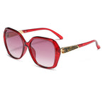 Ochelari de soare oversized polarizați femei, UV – Techsuit 5599 – Roșu – imagine 5