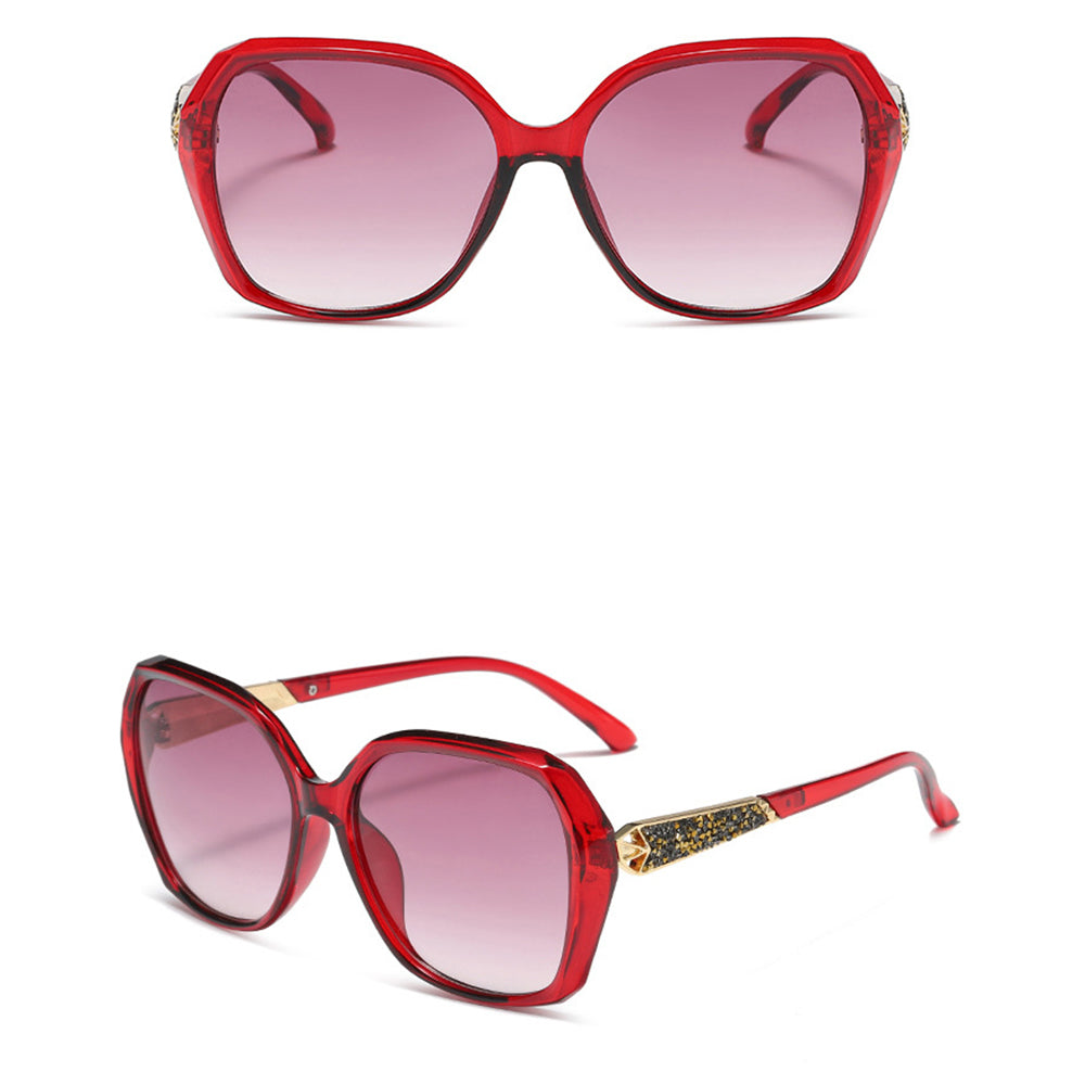 Ochelari de soare oversized polarizați femei, UV – Techsuit 5599 – Roșu – imagine 7