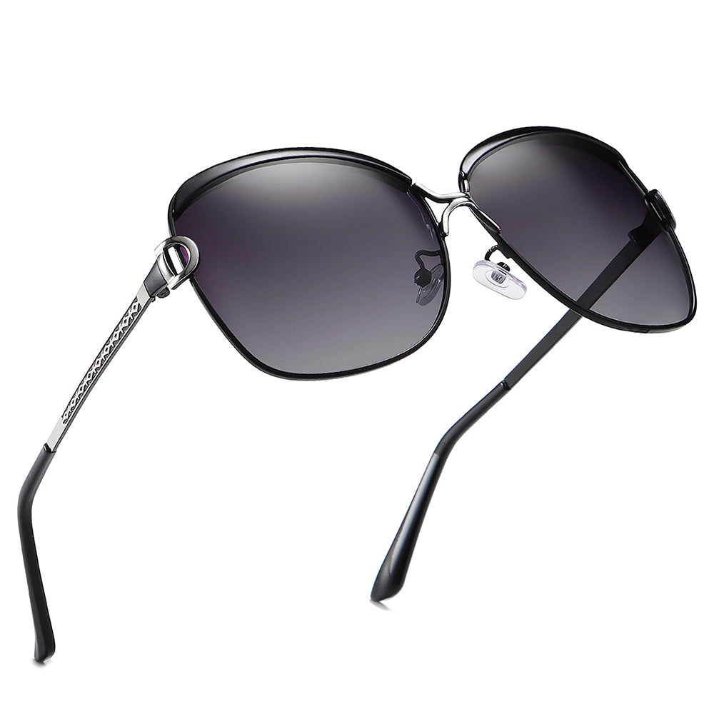 Ochelari de soare oversized polarizați femei, UV – Techsuit 8702 – Ceai – imagine 8