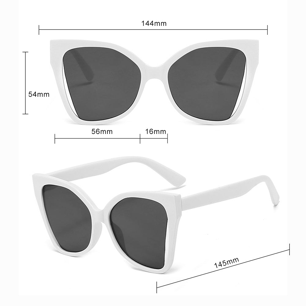 Ochelari de soare femei formă fluture, filtru UV – Techsuit 5335 – Roșu / gri – imagine 5