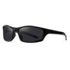 Ochelari ciclism polarizați lentile TAC, ramă TR90 – Techsuit 24101 – Negru – imagine 1