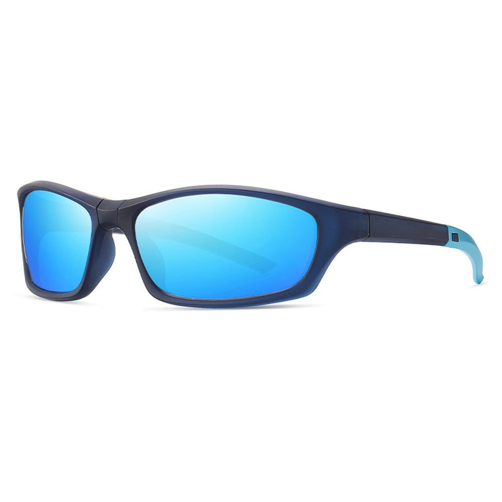 Ochelari ciclism polarizați lentile TAC, ramă TR90 – Techsuit 24101 – Albastru / bleu – imagine 8