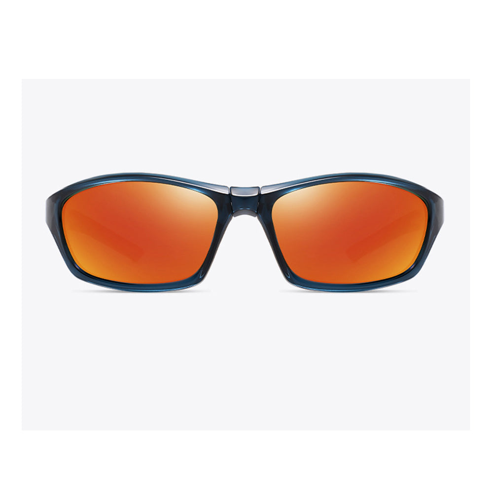 Ochelari ciclism polarizați lentile TAC, ramă TR90 – Techsuit 24101 – Negru / portocaliu – imagine 6