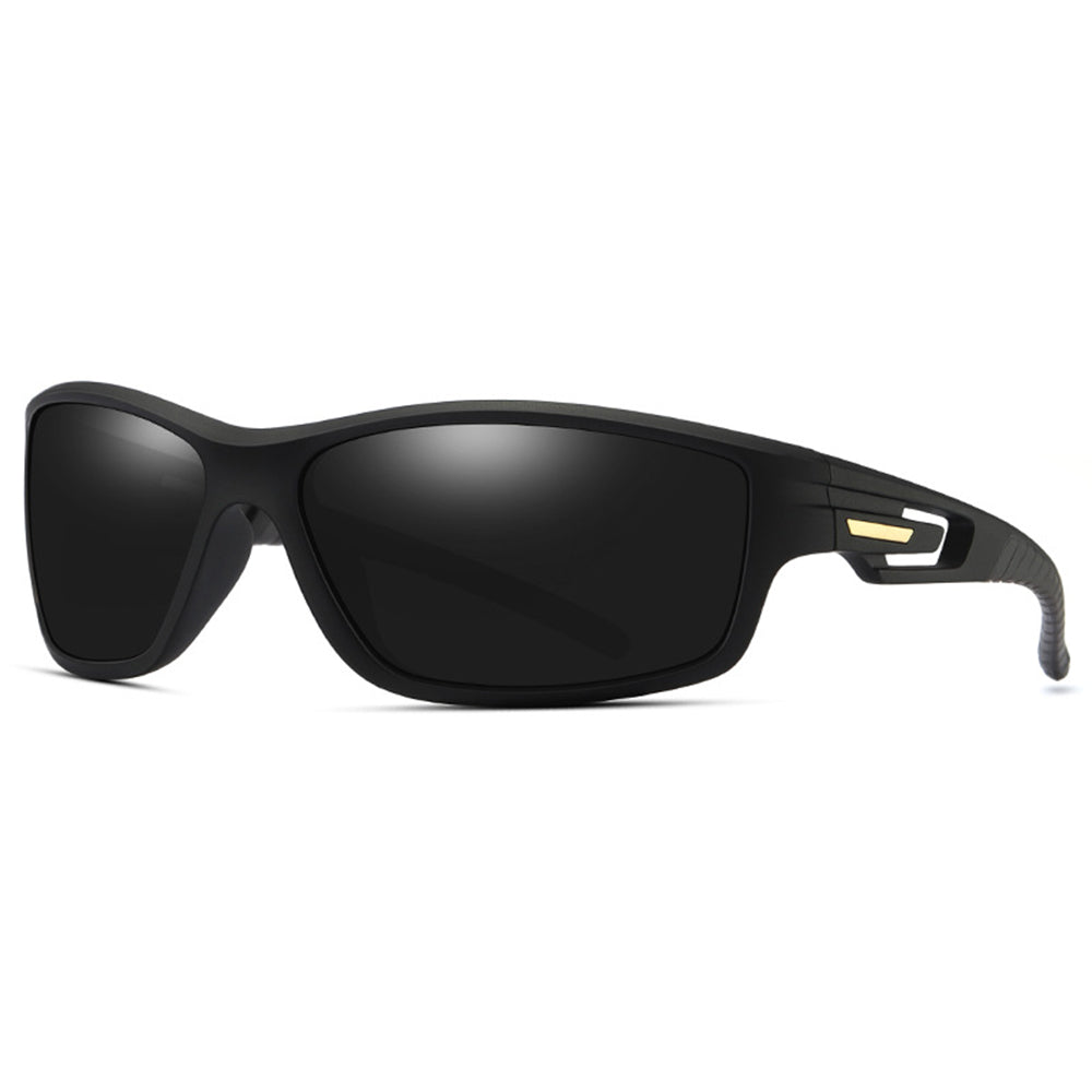 Ochelari ciclism polarizați unisex, ramă TR90 – Techsuit 201910 – Negru – imagine 1