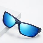 Ochelari ciclism polarizați unisex, ramă TR90 – Techsuit 201910 – Negru / roșu – imagine 9