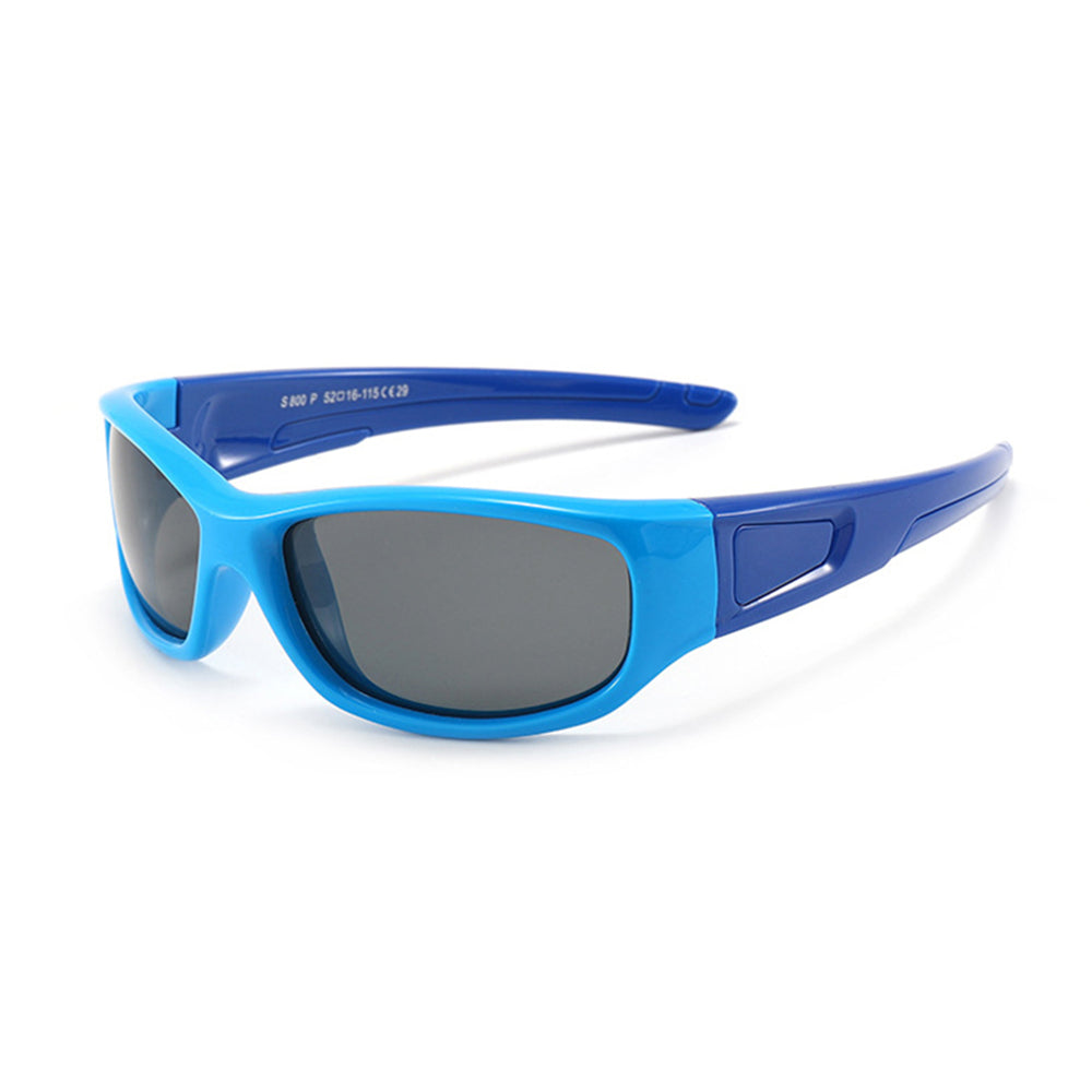 Ochelari soare sport polarizați copii 3–5 ani – Techsuit 800 – Albastru / bleumarin – imagine 1
