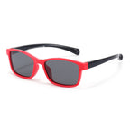 Ochelari soare polarizați bebeluși 1–3 ani, 10 g – Techsuit 8260 – Roșu / negru – imagine 6