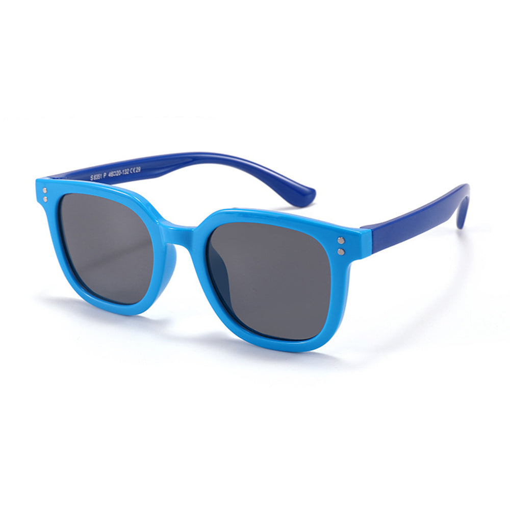 Ochelari soare polarizați copii 4–6 ani, ramă TPE – Techsuit 8351 – Albastru / bleumarin – imagine 6