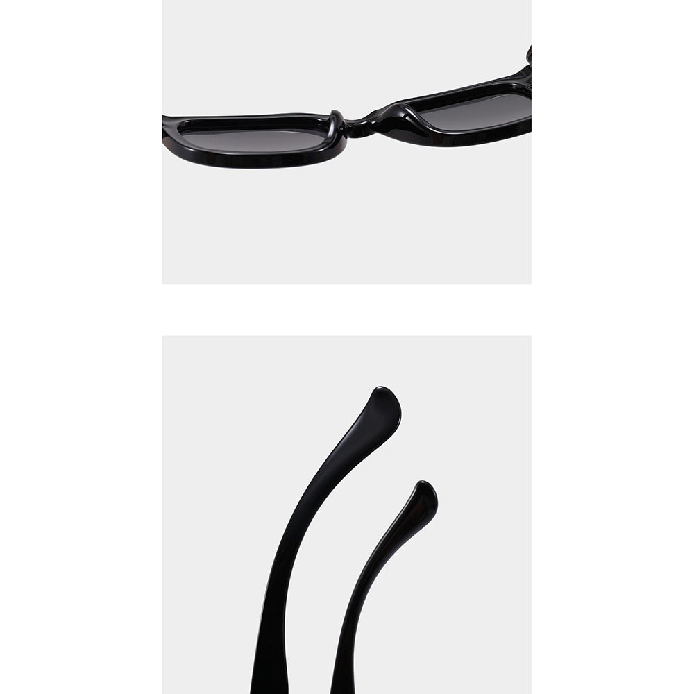 Ochelari soare polarizați copii 4–6 ani, ramă TPE – Techsuit 8351 – Negru lucios – imagine 2