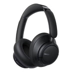 Căști Anker Soundcore Q31i negre, vedere oblică cu logo Anker