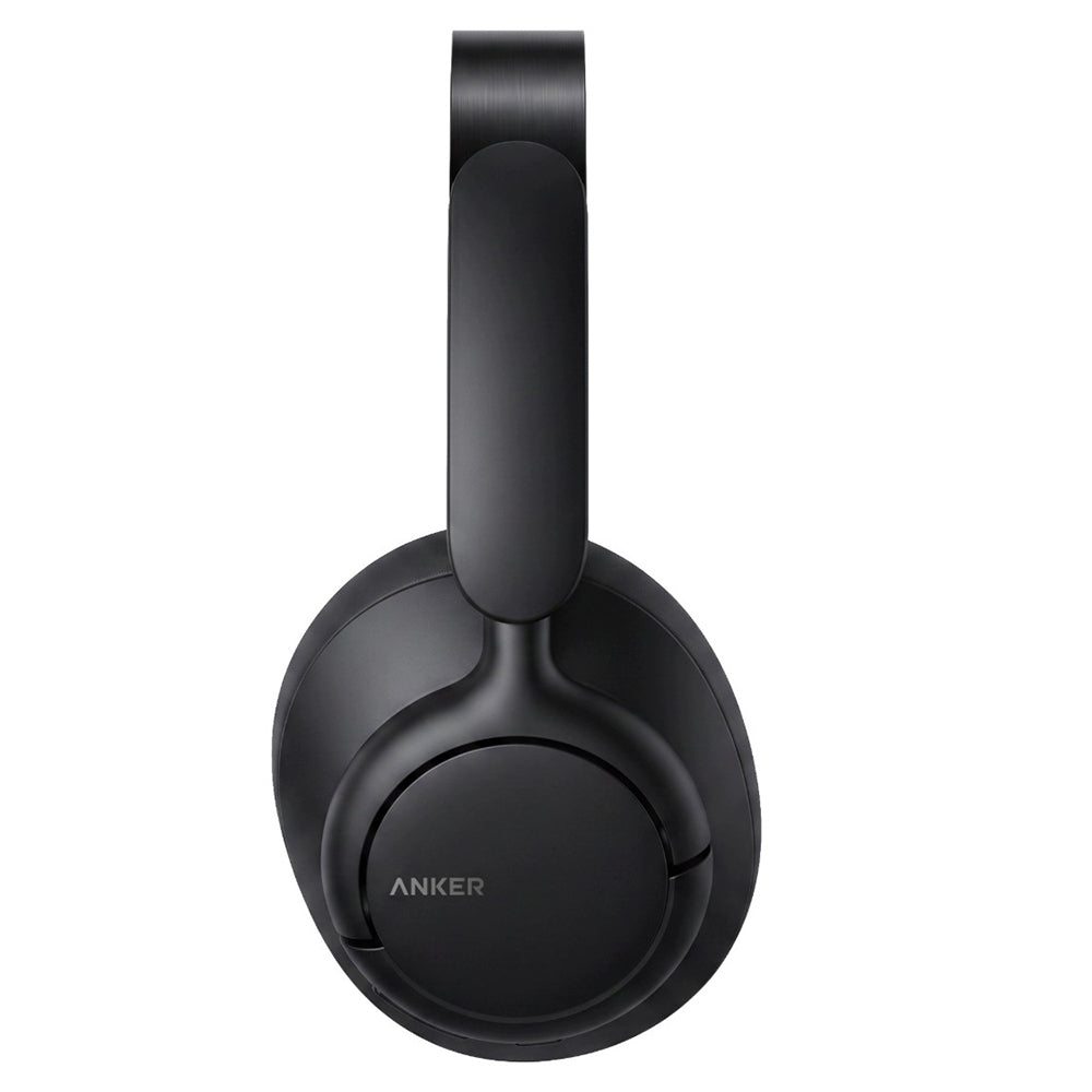 Profil lateral Soundcore Q31i negru cu logo Anker pe cupă