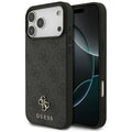 Husă Guess 4G Small and Classic Logo MagSafe pentru iPhone 17 Pro Max – negru (GUHMP17XP4SM4MK) — imagine 1