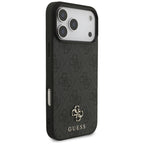 Husă Guess 4G Small and Classic Logo MagSafe pentru iPhone 17 Pro Max – negru (GUHMP17XP4SM4MK) — imagine 2