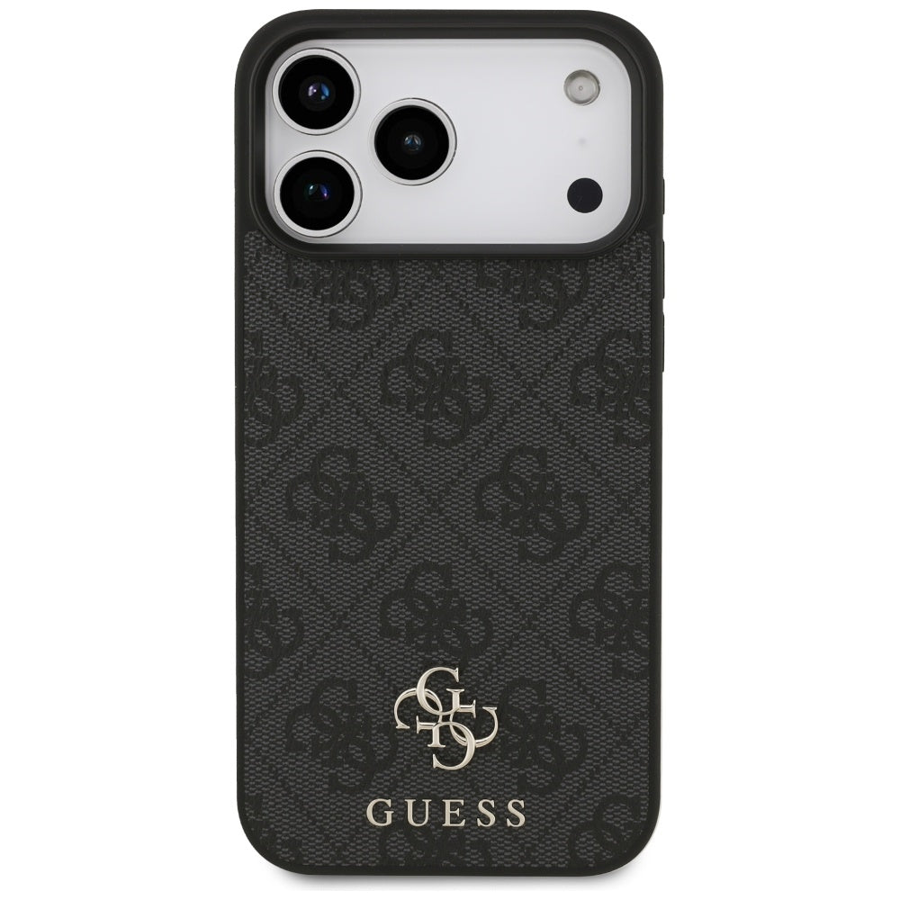 Husă Guess 4G Small and Classic Logo MagSafe pentru iPhone 17 Pro Max – negru (GUHMP17XP4SM4MK) — imagine 3
