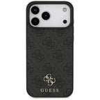 Husă Guess 4G Small and Classic Logo MagSafe pentru iPhone 17 Pro Max – negru (GUHMP17XP4SM4MK) — imagine 3
