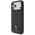 Husă Guess 4G Small and Classic Logo MagSafe pentru iPhone 17 Pro Max – negru (GUHMP17XP4SM4MK) — imagine 4