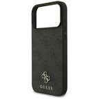Husă Guess 4G Small and Classic Logo MagSafe pentru iPhone 17 Pro Max – negru (GUHMP17XP4SM4MK) — imagine 6