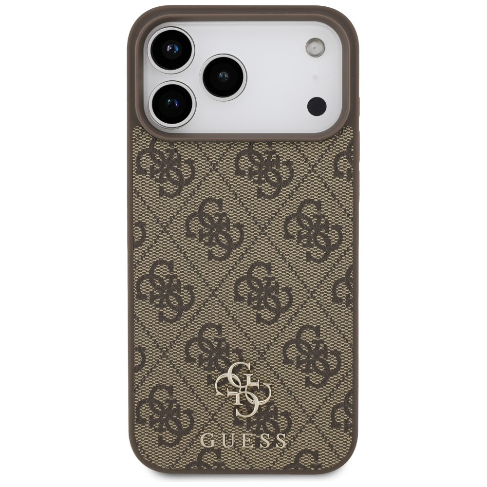 Husă Guess 4G Small and Classic Logo MagSafe pentru iPhone 17 Pro Max – maro — imagine 3