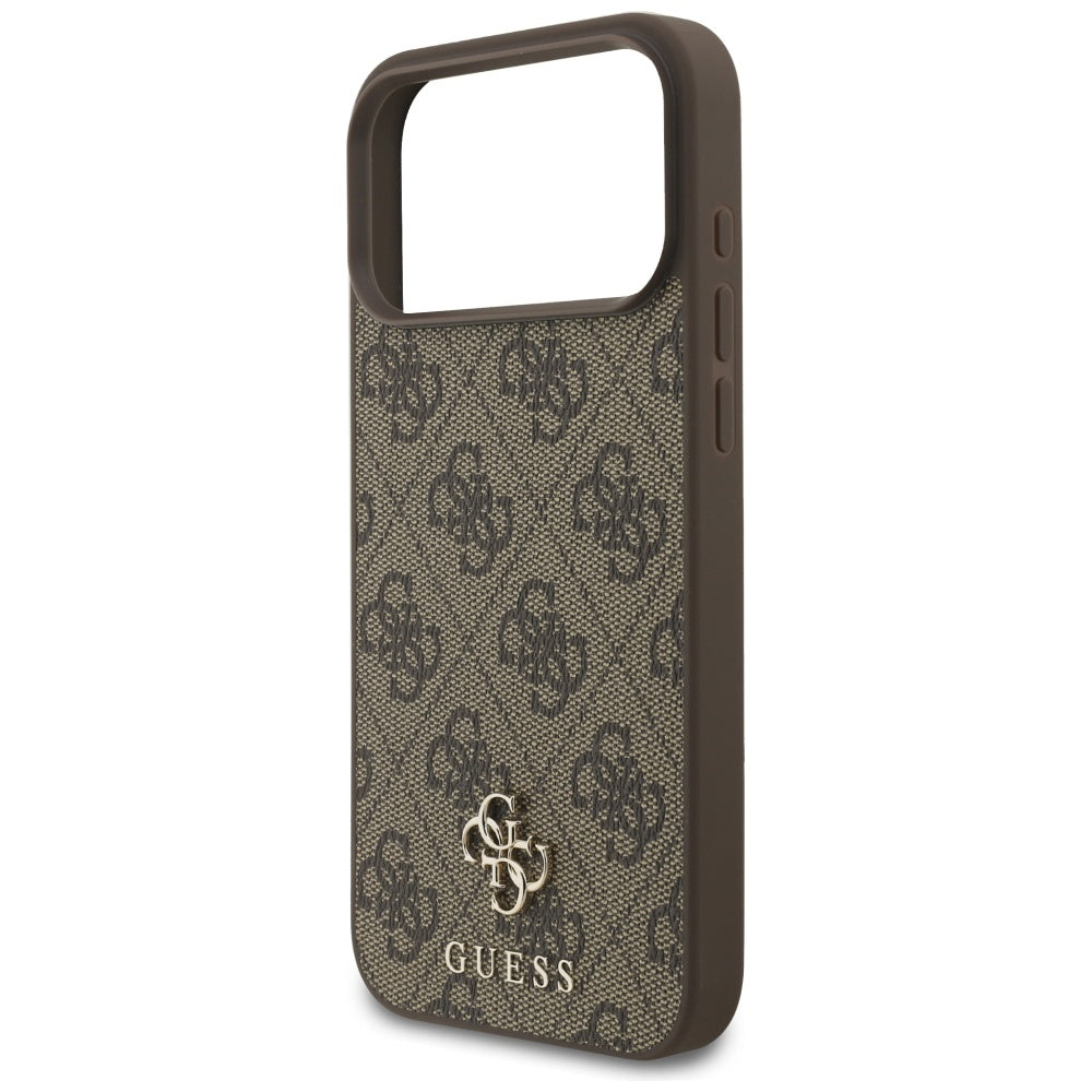 Husă Guess 4G Small and Classic Logo MagSafe pentru iPhone 17 Pro Max – maro — imagine 6