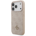 Husă Guess 4G Small and Classic Logo MagSafe pentru iPhone 17 Pro Max – roz — imagine 4