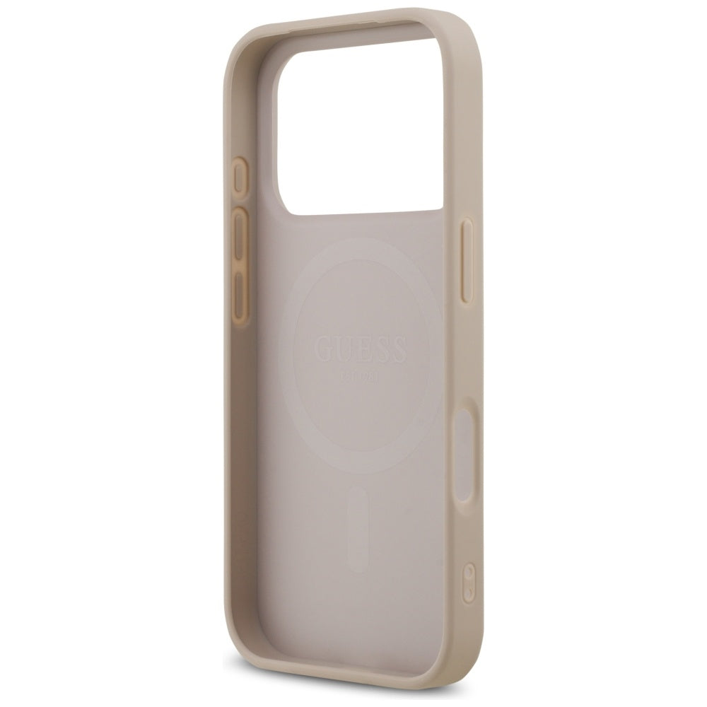 Husă Guess Hardcase 4G Printed Stripes MagSafe pentru iPhone 17 Pro Max – roz — imagine 5