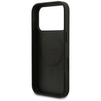 Husă Guess Grained Gold Ring MagSafe pentru iPhone 17 Pro Max – negru (GUHMP17XPGHSMMK) — imagine 2