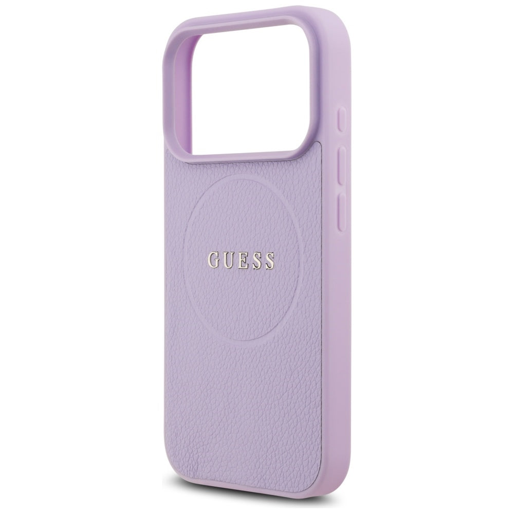 Husă Guess Grained Gold Ring MagSafe pentru iPhone 17 Pro Max – mov — imagine 5