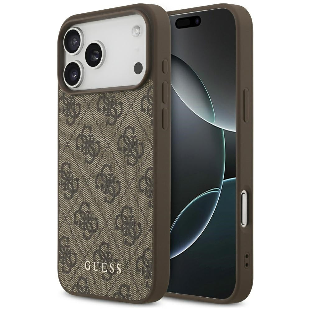 Husă Guess Hardcase 4G Classic pentru iPhone 17 Pro Max – maro — imagine 1