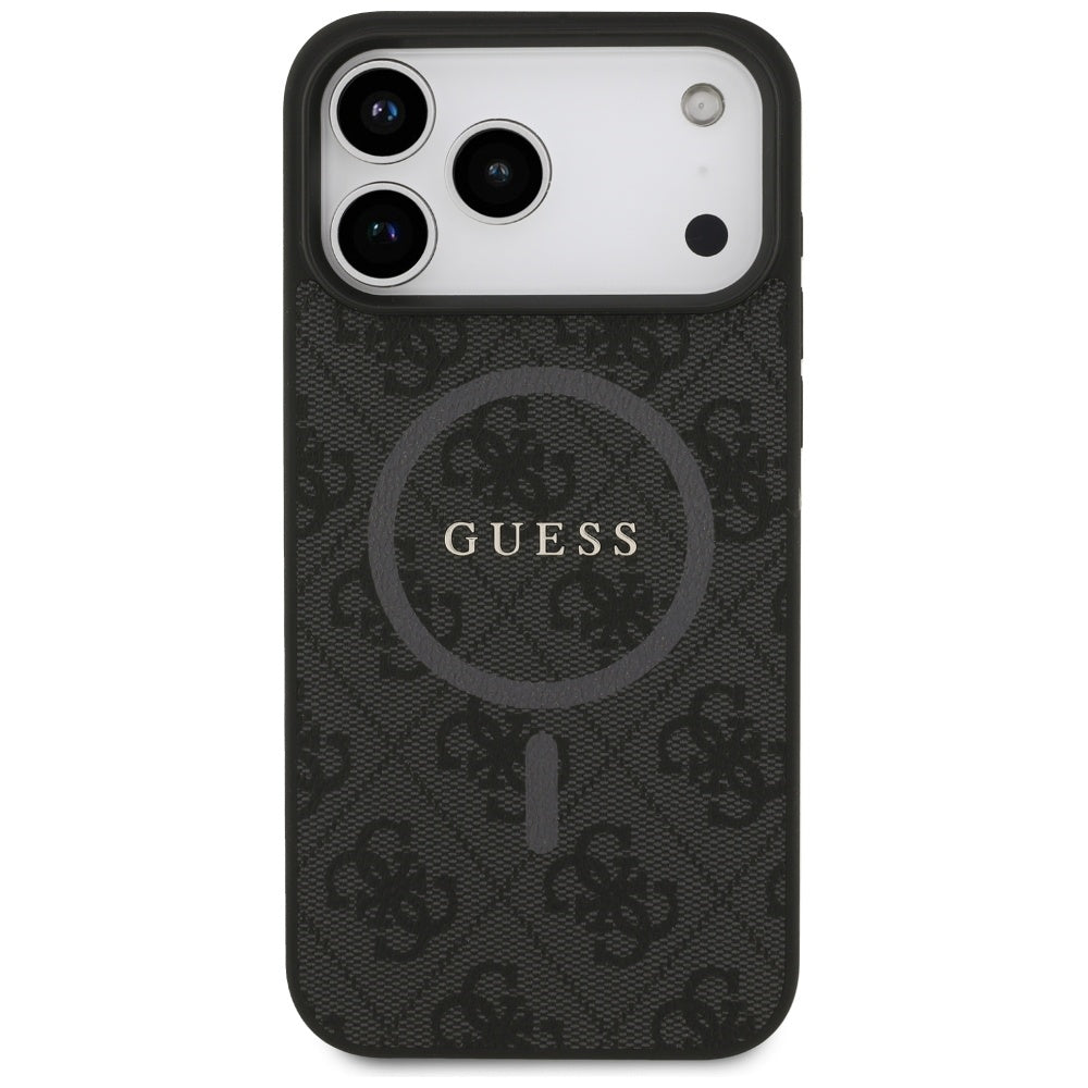 Husă Guess 4G Ring Classic Logo MagSafe pentru iPhone 17 Pro Max – negru — imagine 2