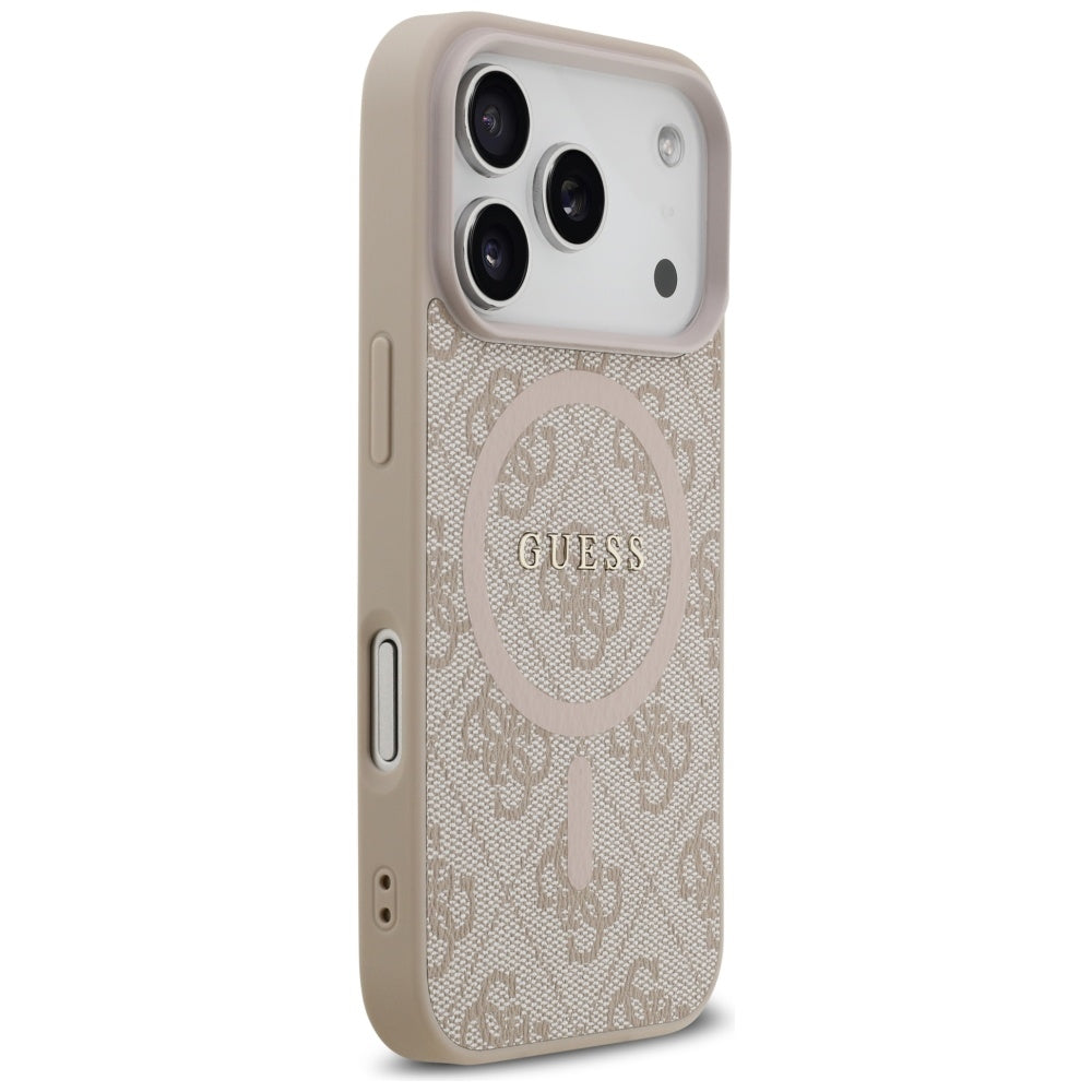 Husă Guess 4G Ring Classic Logo MagSafe pentru iPhone 17 Pro Max – roz — imagine 3