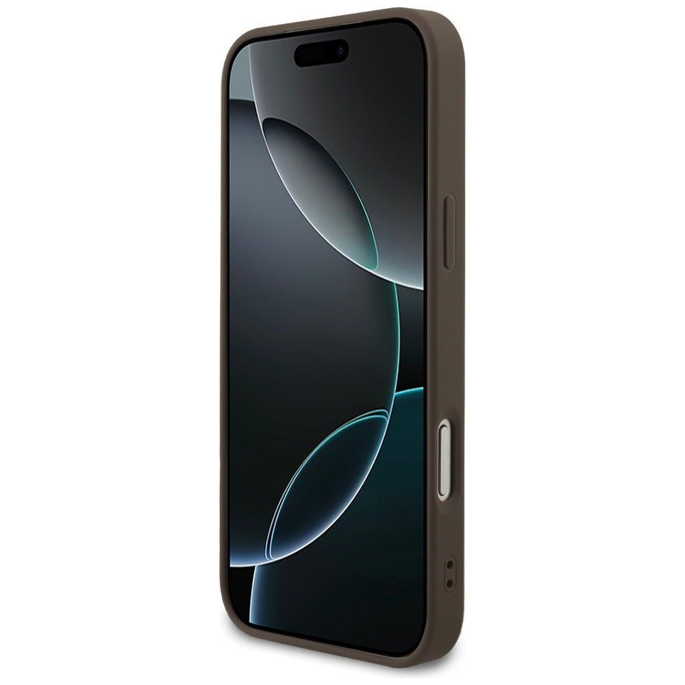 Husă Guess 4G Ring Classic Logo MagSafe pentru iPhone 17 Pro Max – maro — imagine 5