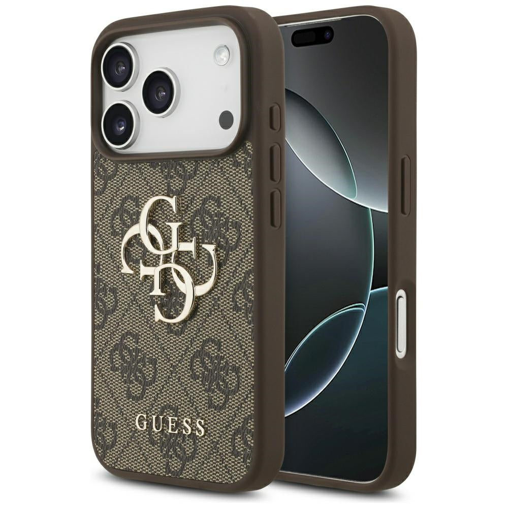 Husă Guess Hardcase 4G Big Logo pentru iPhone 17 Pro Max – maro (GUHCP17X4GMGBR) — imagine 1