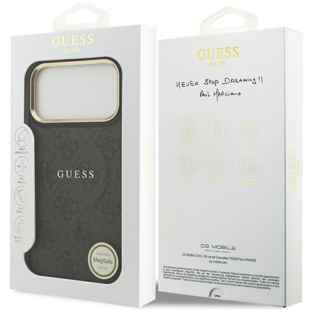 Husă Guess Hardcase 4G Classic MagSafe pentru iPhone 17 Pro Max – negru — imagine 6