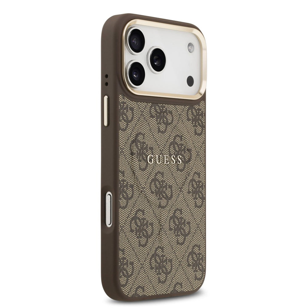 Husă Guess Hardcase 4G Classic MagSafe pentru iPhone 17 Pro Max – maro — imagine 5