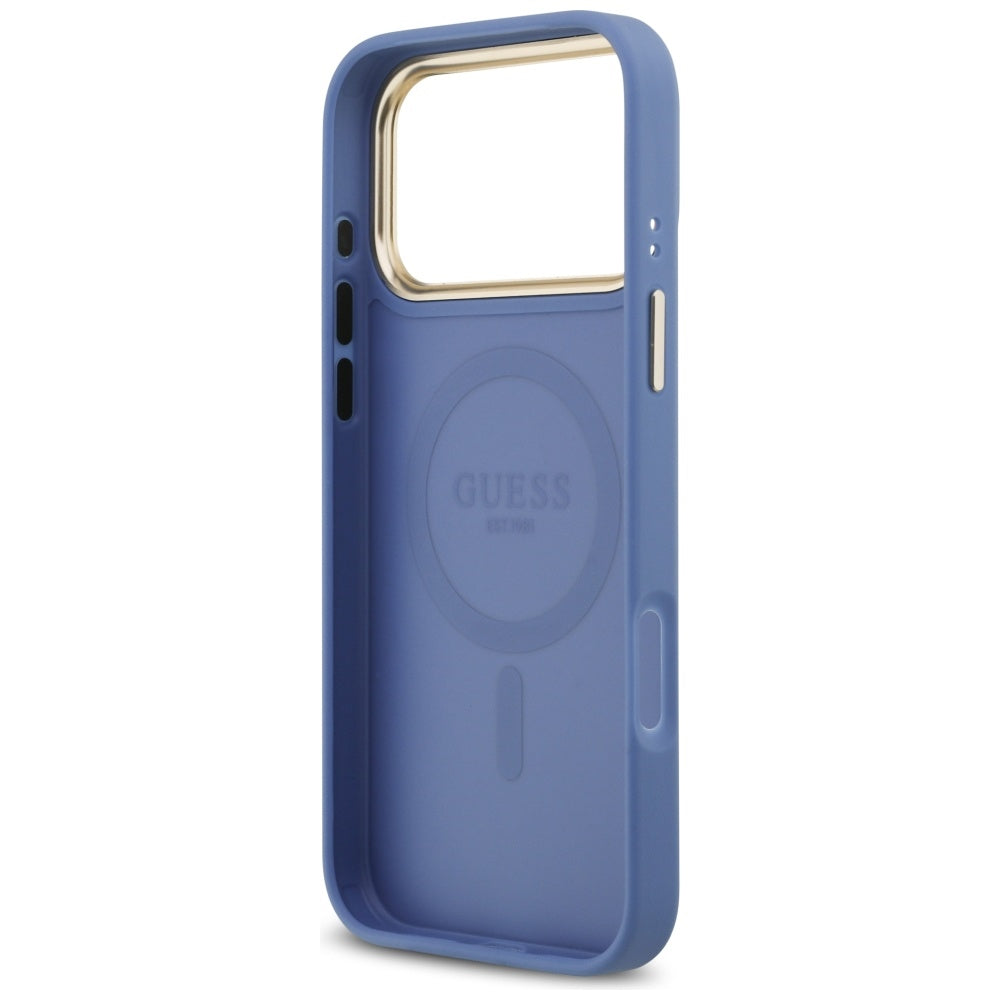 Husă Guess Hardcase 4G Classic MagSafe pentru iPhone 17 Pro Max – albastru — imagine 3