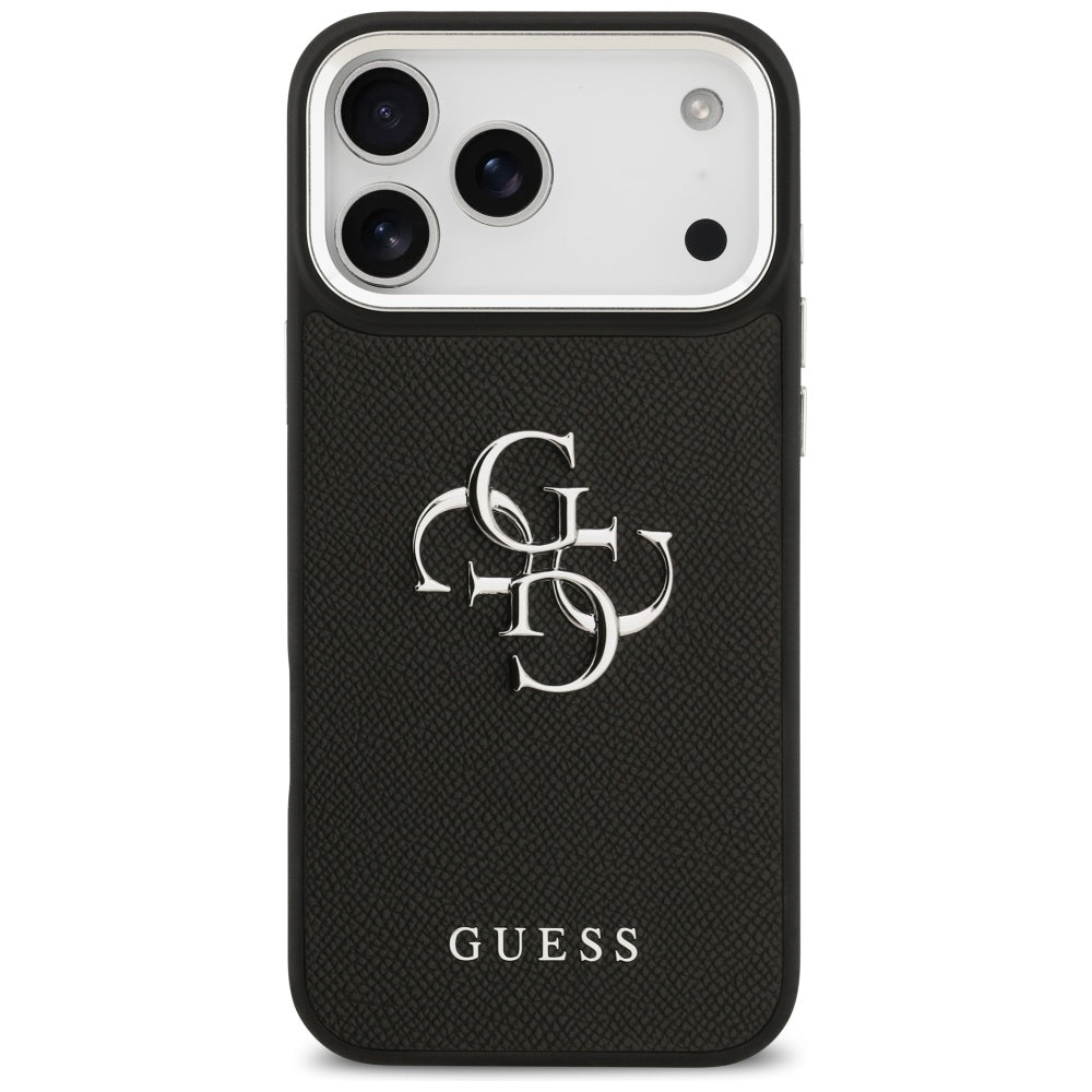 Husă Guess Hardcase 4G Grained Big and Classic Logo pentru iPhone 17 Pro Max – negru (GUHCP17XPG4SMCEK) — imagine 2