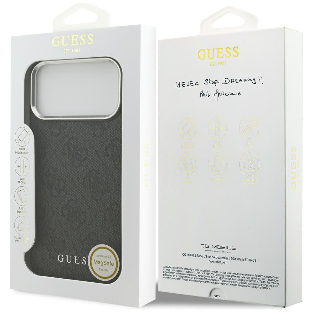 Husă Guess Hardcase 4G Classic Logo MagSafe pentru iPhone 17 Pro Max – negru — imagine 7