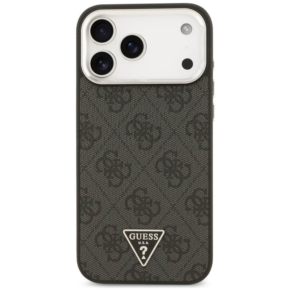 Husă Guess Hardcase 4G Triangle Logo MagSafe pentru iPhone 17 Pro Max – negru (GUHMP17XP4TSRCMK) — imagine 2