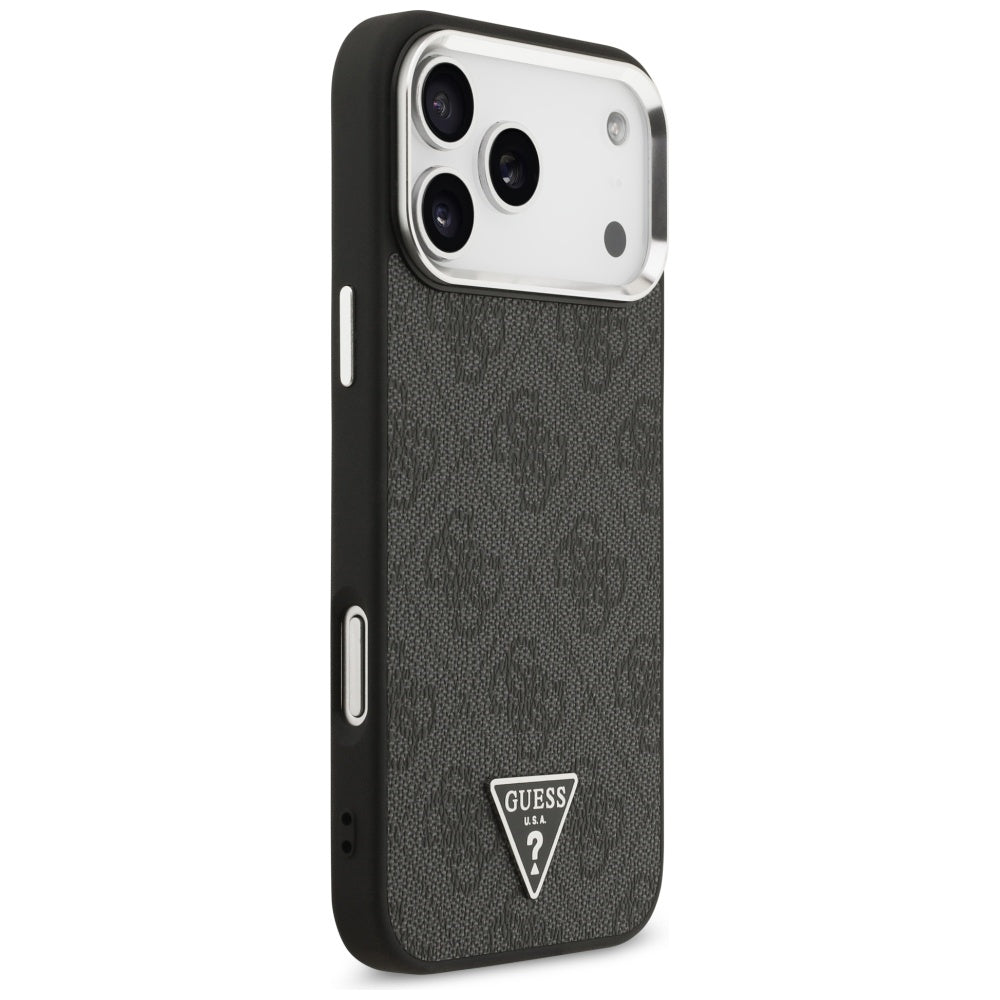 Husă Guess Hardcase 4G Triangle Logo MagSafe pentru iPhone 17 Pro Max – negru (GUHMP17XP4TSRCMK) — imagine 3